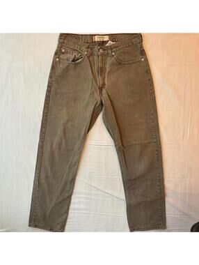 Vintage Levi's 550 Relaxed Fit Jeans W31 L30 Brown Faded Wash 100% Cotton